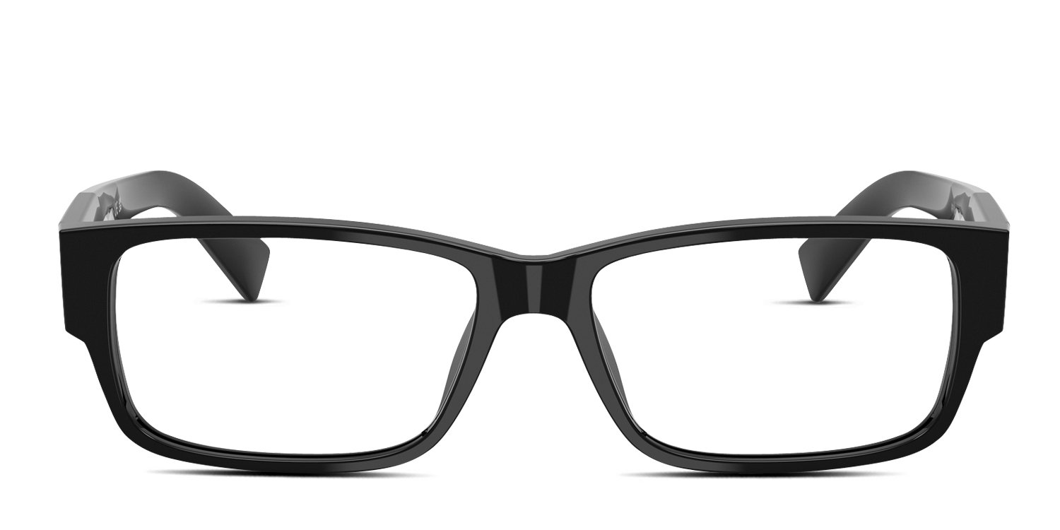 NEW Prada PR C09V Black Rectangular Eyeglasses Frames PR 09ZV Eyeglasses - Prada Authorized Retailer | coolframes  main image 4