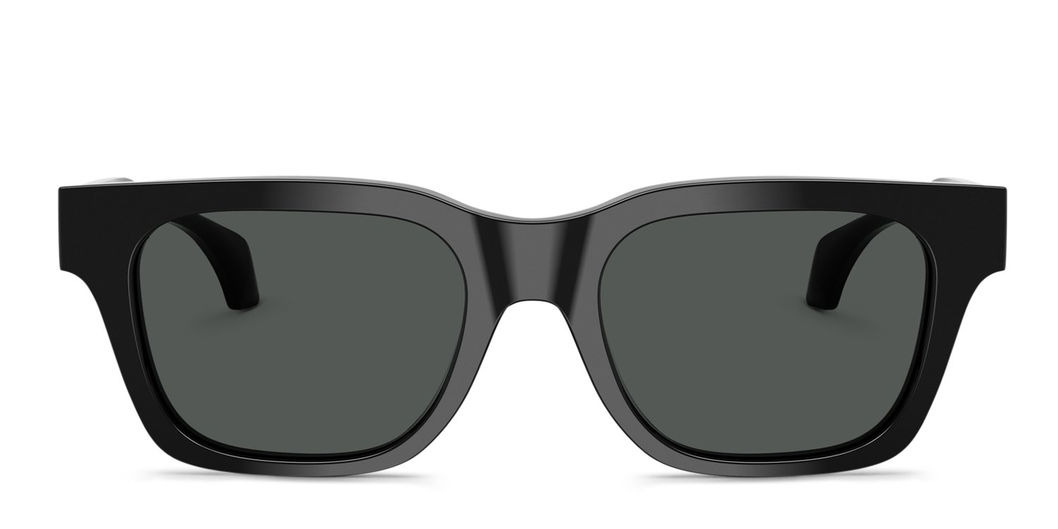 Versace VE4486 black frame with dark grey lenses. Lenses provide