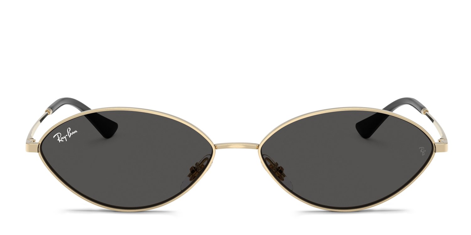 Ray-Ban RB3757 Kai gold frame with dark grey lenses. Lenses