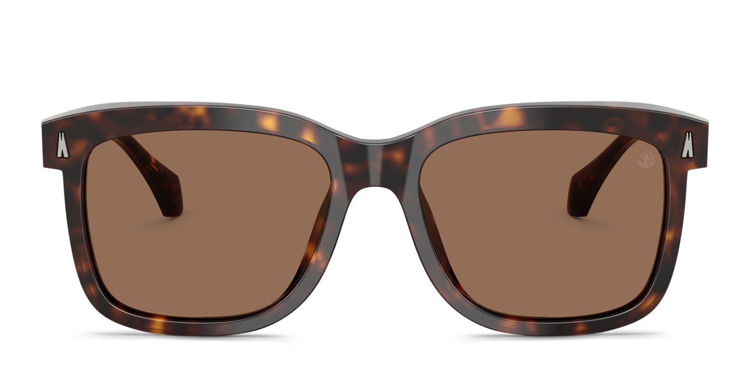Moncler ME6018 Valaire tortoise frame with brown solid lenses