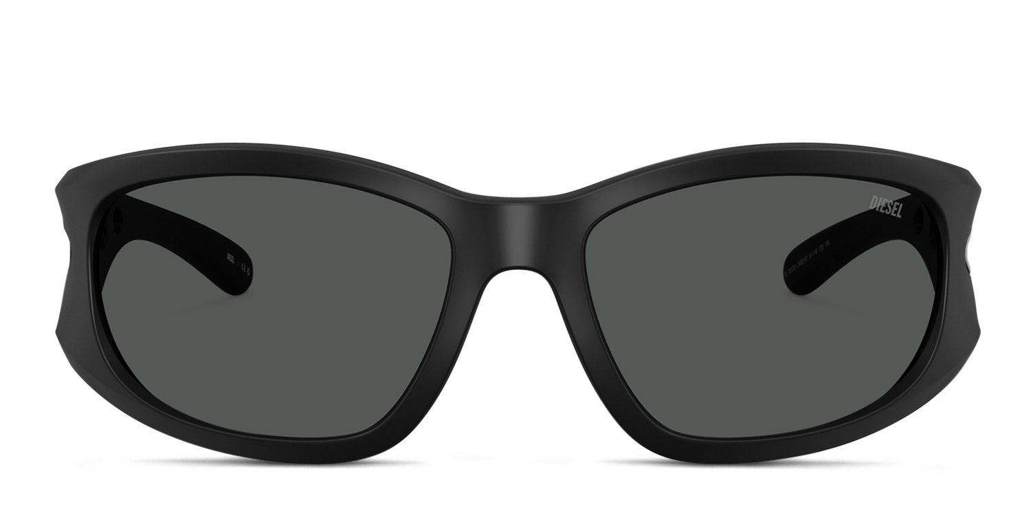Diesel DL3012U black frame with dark grey lenses. Lenses provide