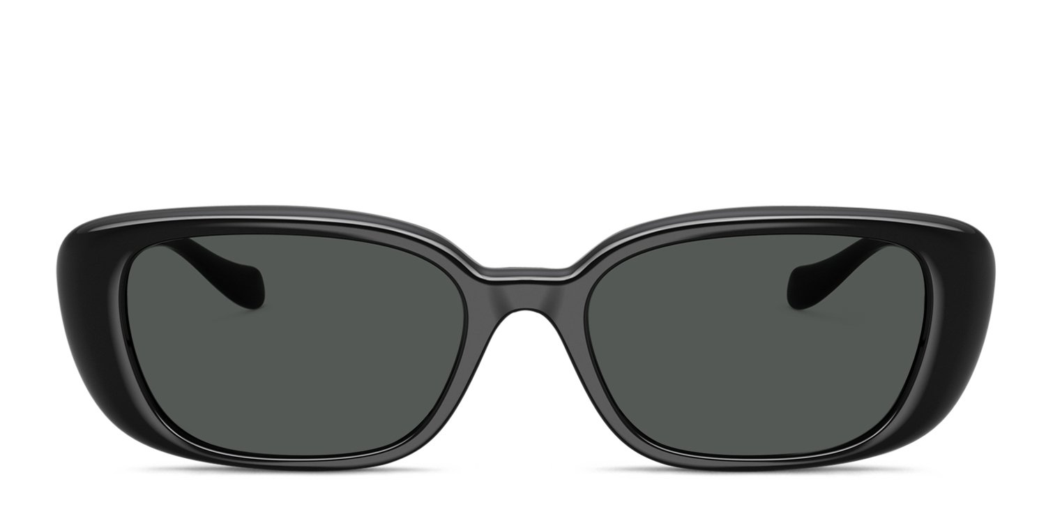Versace VE4504D black frame with dark grey lenses. Lenses provide