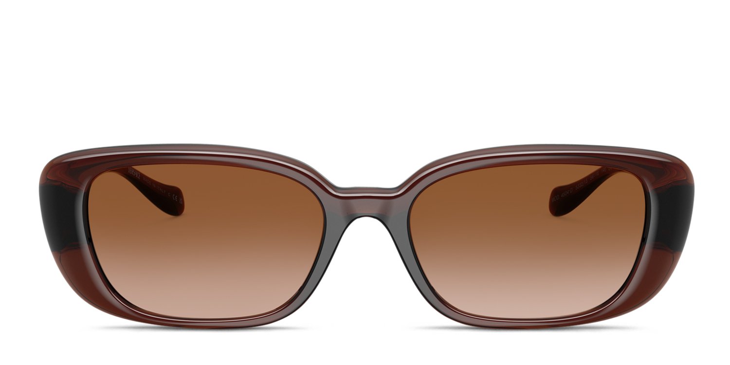 Versace VE4504D clear , brown frame with brown gradient lenses