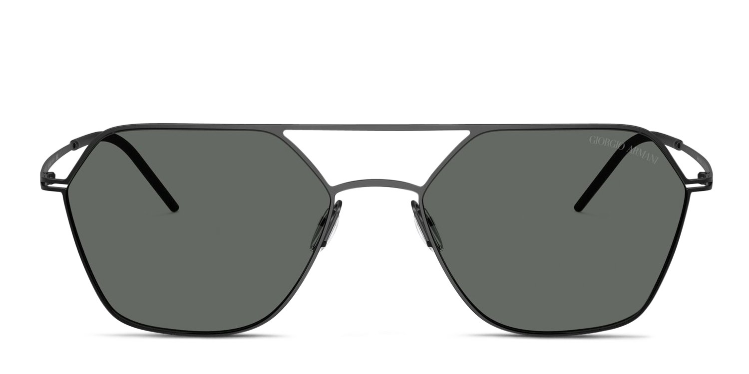 Giorgio Armani AR6185 black frame with dark grey lenses. Lenses