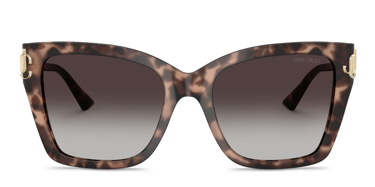 Jimmy Choo JC5012 pink , tortoise frame with grey gradient lenses