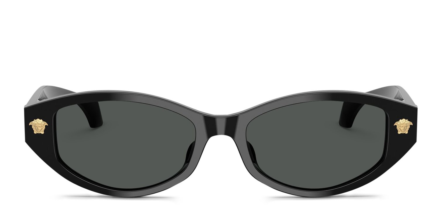 Versace VE4512D black frame with dark grey lenses. Lenses 