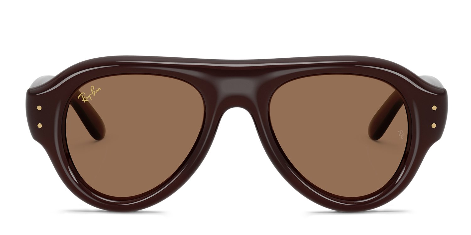 Ray-Ban x A$AP Rocky RB4925 Pilot Puffer Brown Prescription Sunglasses