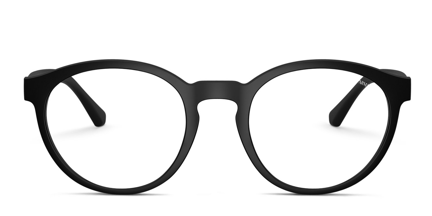 α1 ブルアカ ミュシャ風&和風&黒サングラス 近衛ミナ スリーブ&プレイマット Emporio Armani EA4152 w/Clip-On Matte Black Prescription Eyeglasses