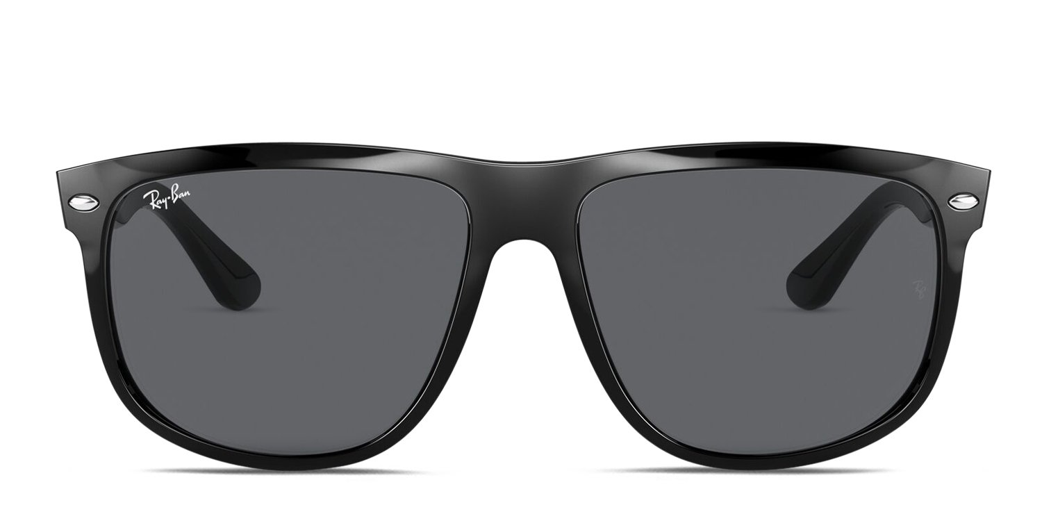 Ray-Ban RB4147 Boyfriend black frame with dark grey lenses. Lenses 