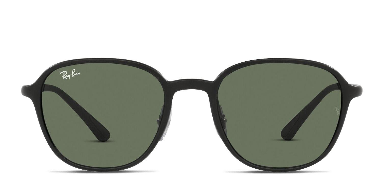 Ray-Ban RB4341 Black/Green Prescription Sunglasses