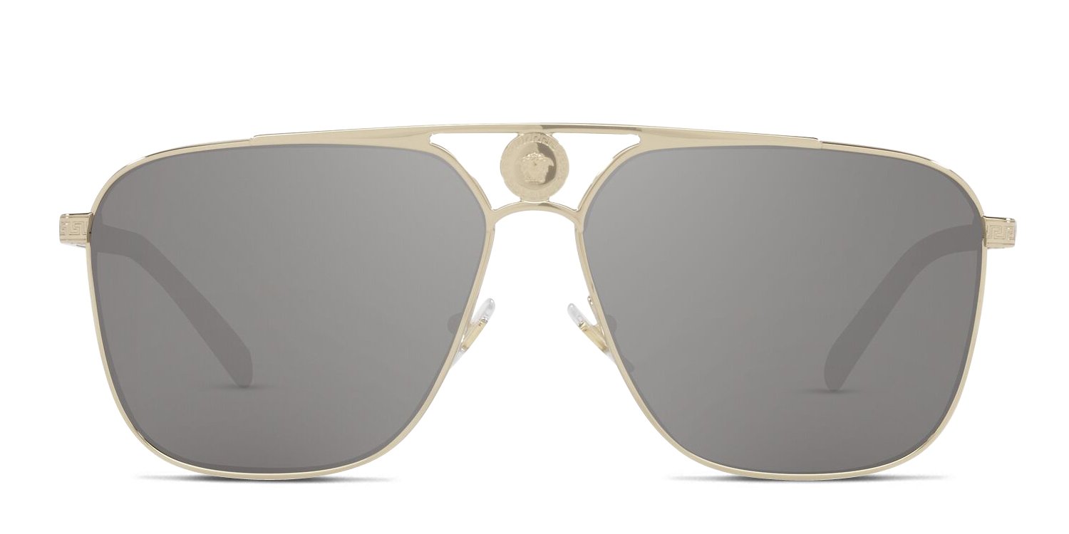 ?️ Versace VE2238 / OVE2238 Sunglasses ? Gold / Matte Black • Dark Gray Lenses Amazon.com: Versace VE 2238 143687 Gold/Matte Black Metal  main image 2