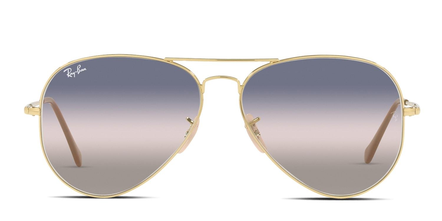 Ray-Ban RB3689 Aviator Metal II Gold, Pink, Blue Sunglasses Online