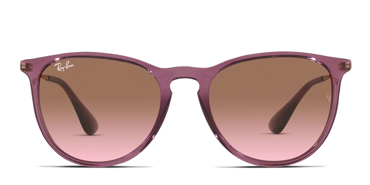Ray-Ban Pink Transparent Frame Sunglasses with Brown Gradient Lenses 8056597936064_p1_v_8f958af4-  main image 3