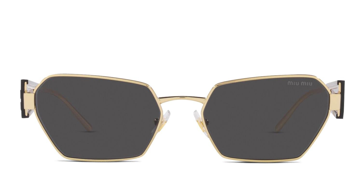 Miu Miu MU 53WS Gold Prescription Sunglasses - 50% Off Lenses