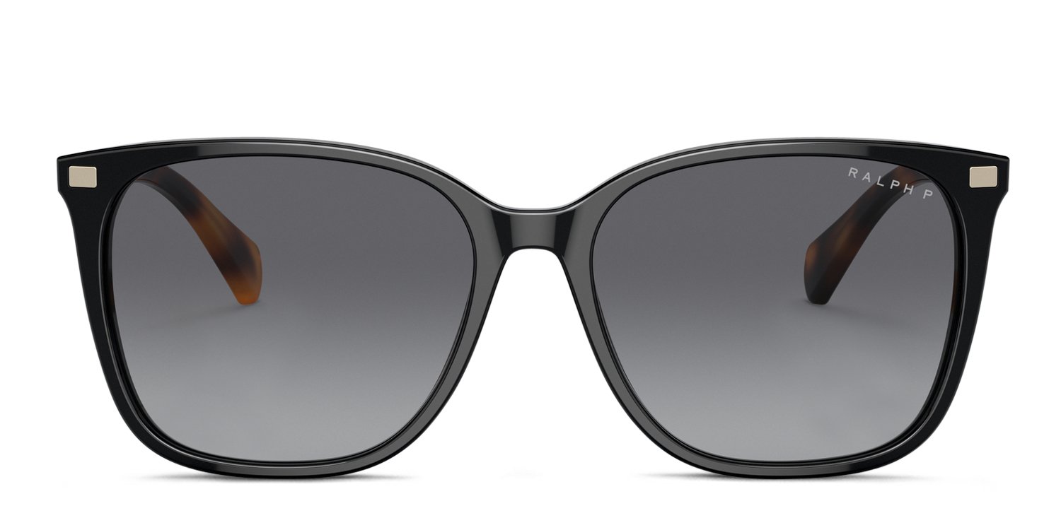 RRR Ralph Lauren RA5293 black frame with polarized gradient brown
