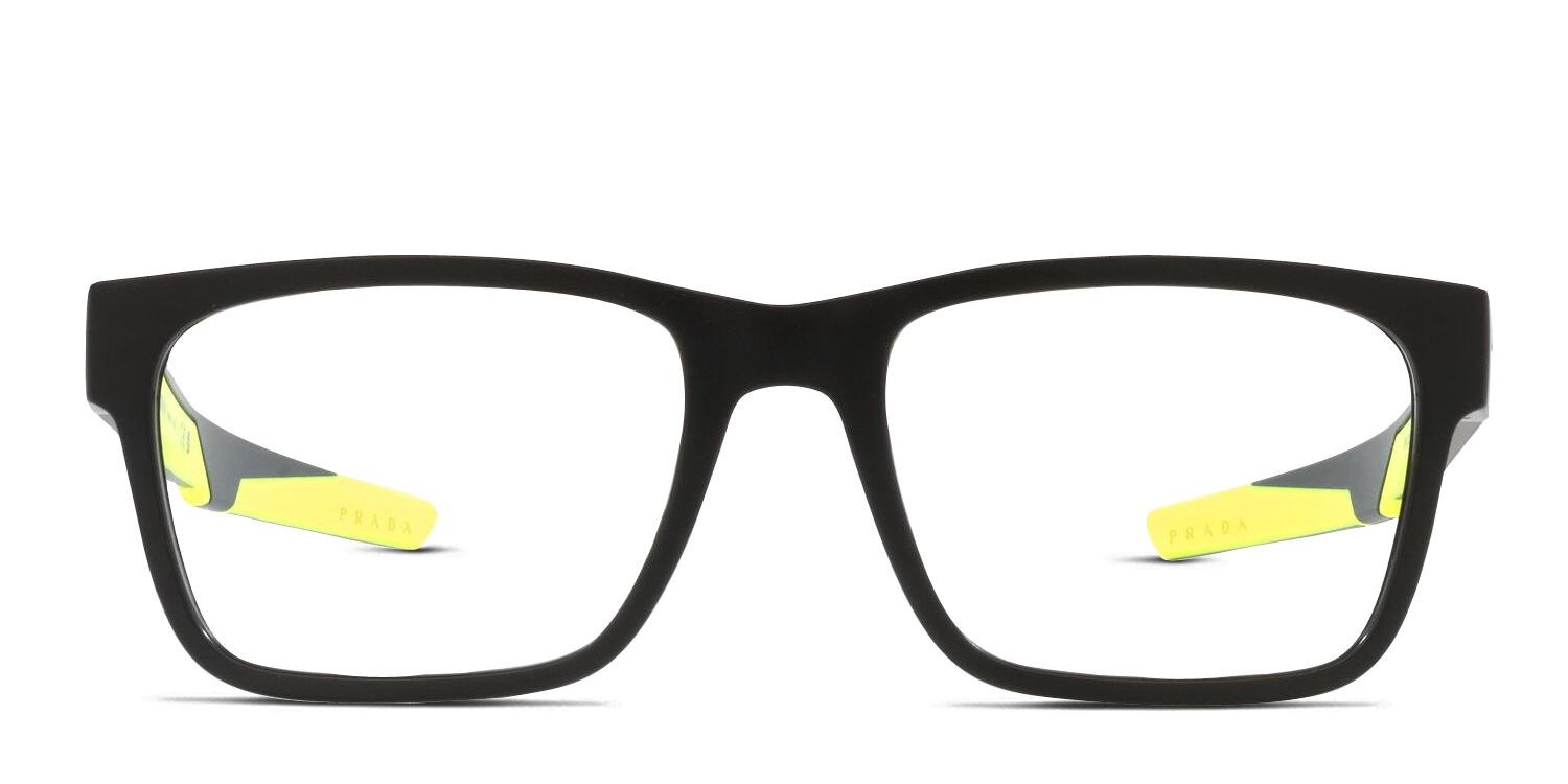 PRADA サングラス 32808 ブラックフレーム イエローレンズ 中古・古着通販】PRADA (プラダ) サングラス ブラック｜ブランド・古着