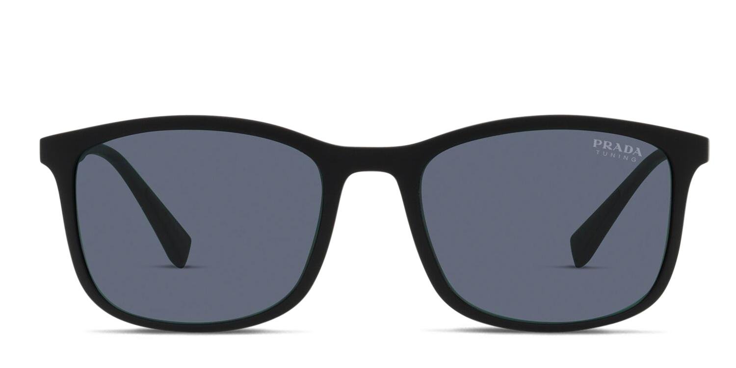 Prada PS 01TS Matte Black Prescription Sunglasses - 50% Off Lenses