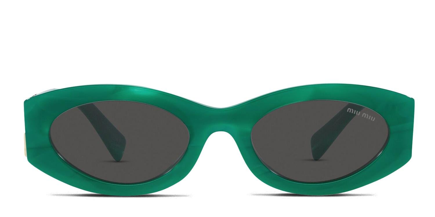 Miu Miu MU 11WS Green Prescription Sunglasses - 50% Off Lenses