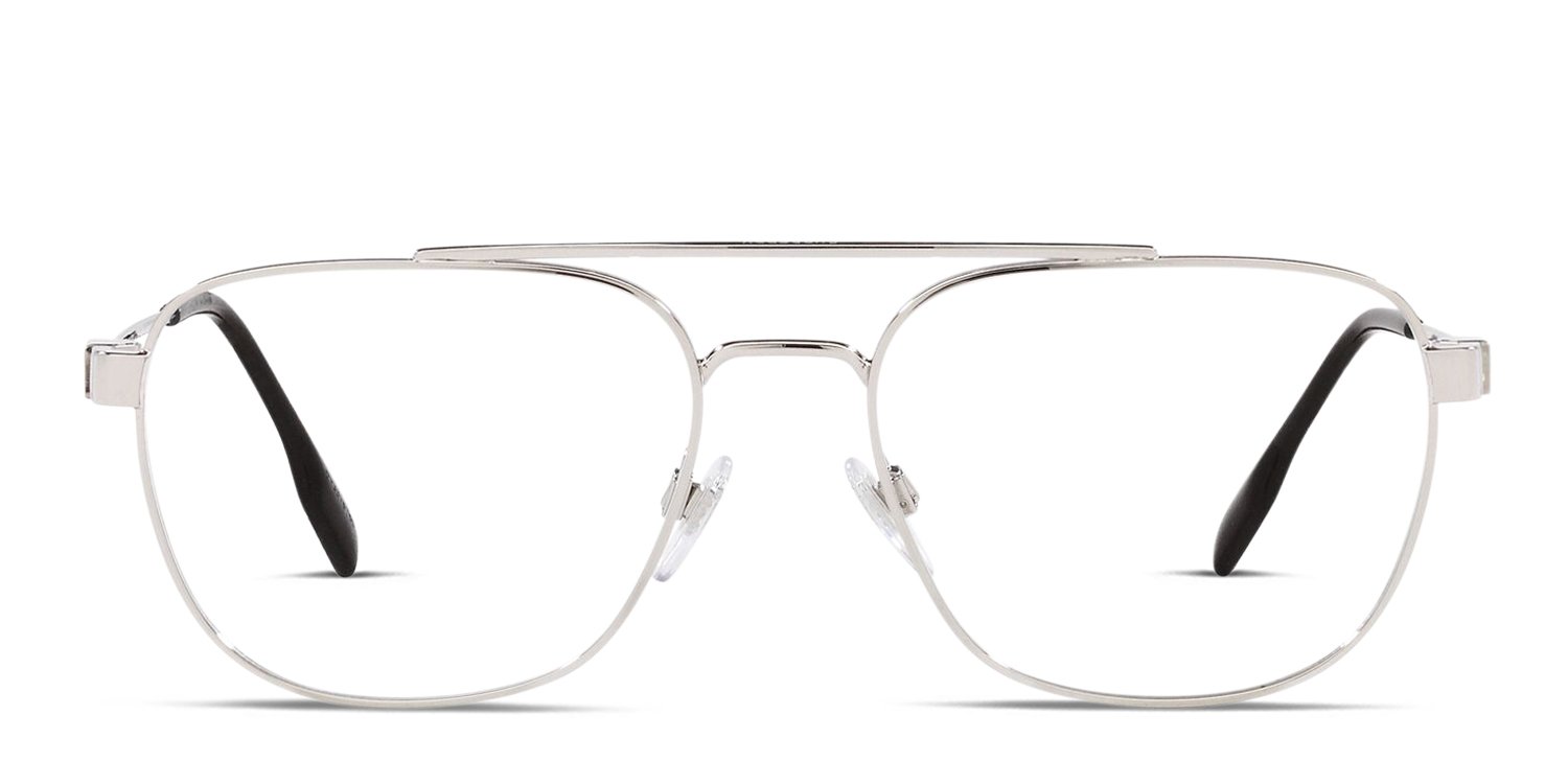 Burberry BE1377 Michael Silver Eyeglasses | Includes FREE Rx Lenses