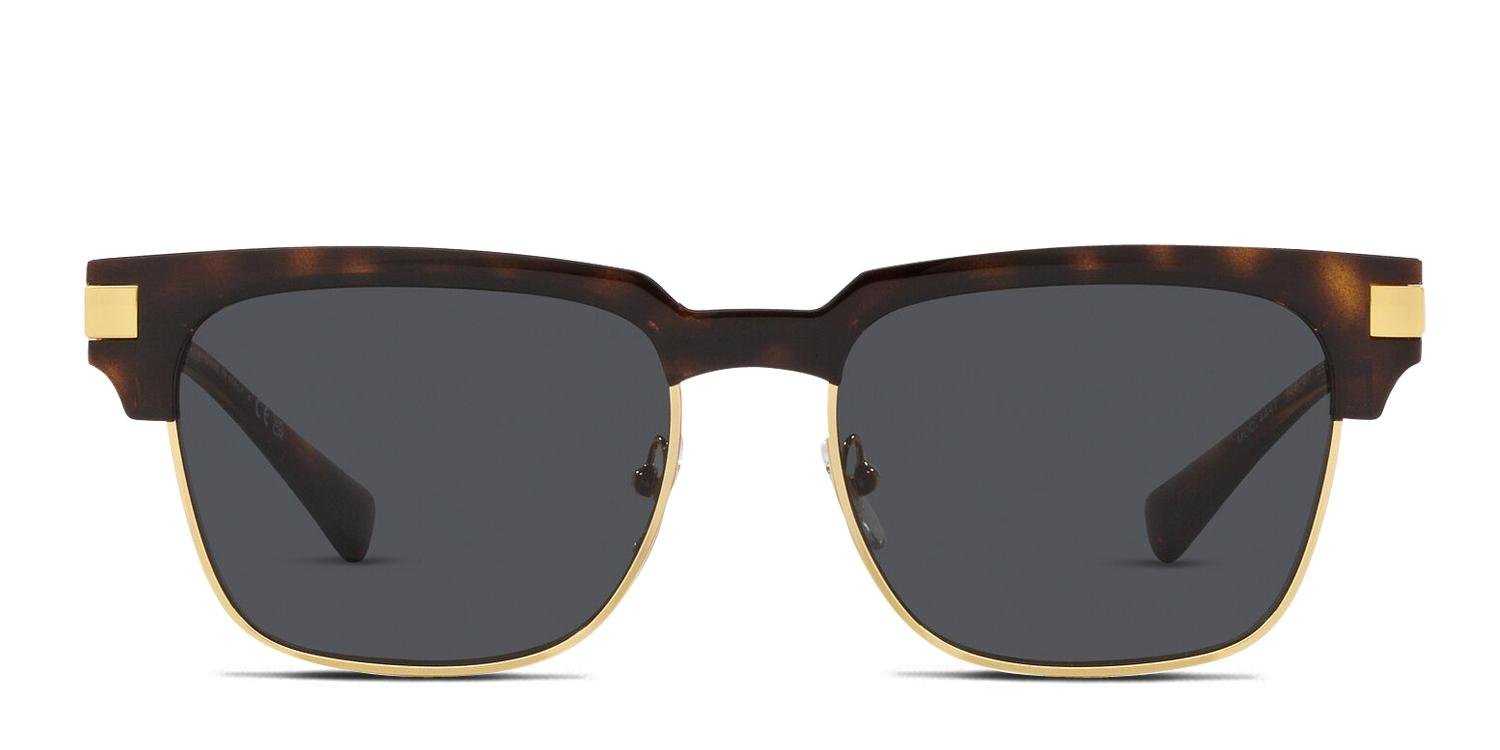 VERSACE サングラス ブラック/ゴールド　VE4447 Versace VE4447 Tortoise, Gold Prescription Sunglasses - 50% Off Lenses