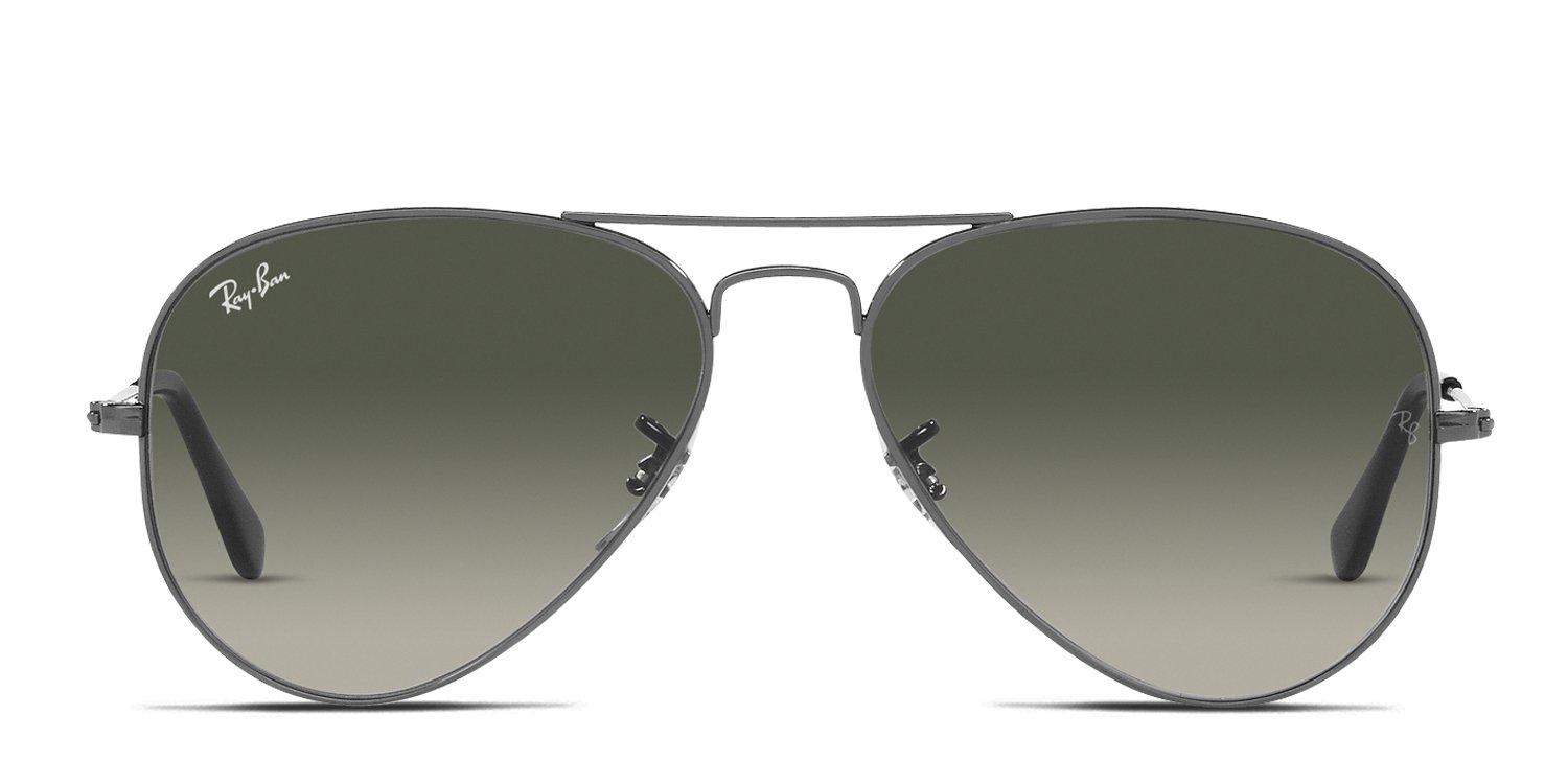 Ray-Ban 59mm Polarized Aviator Sunglasses In Matte Gunmetal - Reemoly Ray-Ban RB3699 Polarized+ Lenses L (59 - 18) with Grey  main image 2