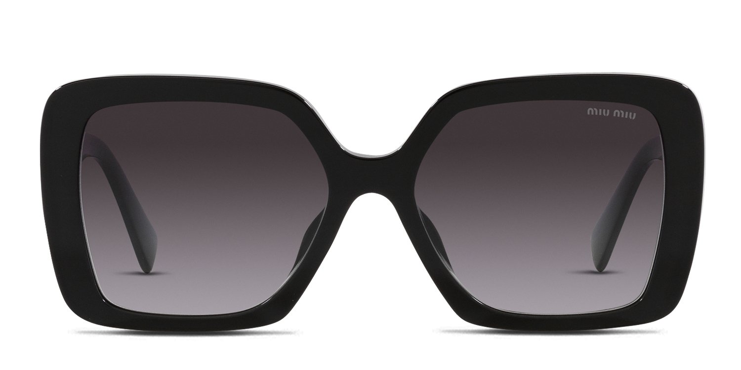 Miu Miu MU10YS Universal Fit Black , Gray Prescription Sunglasses