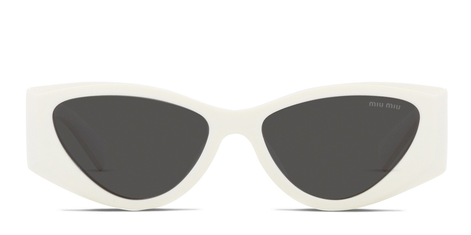 Miu Miu MU06YS Universal Fit Gray , White Prescription Sunglasses