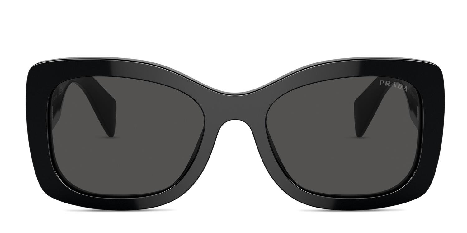 Prada PRA08S Shiny Black Prescription Sunglasses