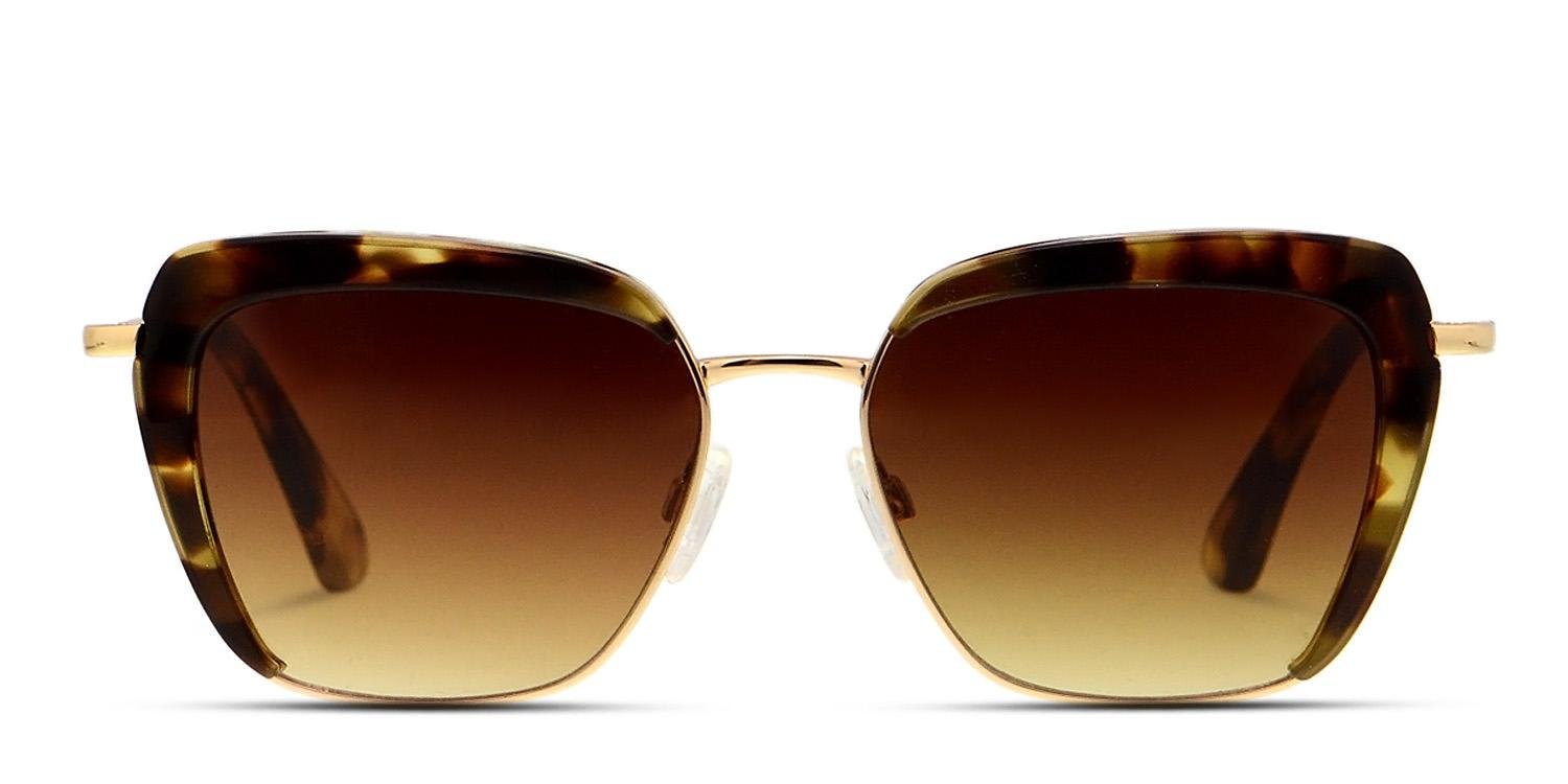 NWT Carolina Lemke Tortoiseshell Aviator Sunglasses Light Blue Lenses OS Amazon.com: SDINM Trendy Blue Aviator Sunglasses for Women  main image 3