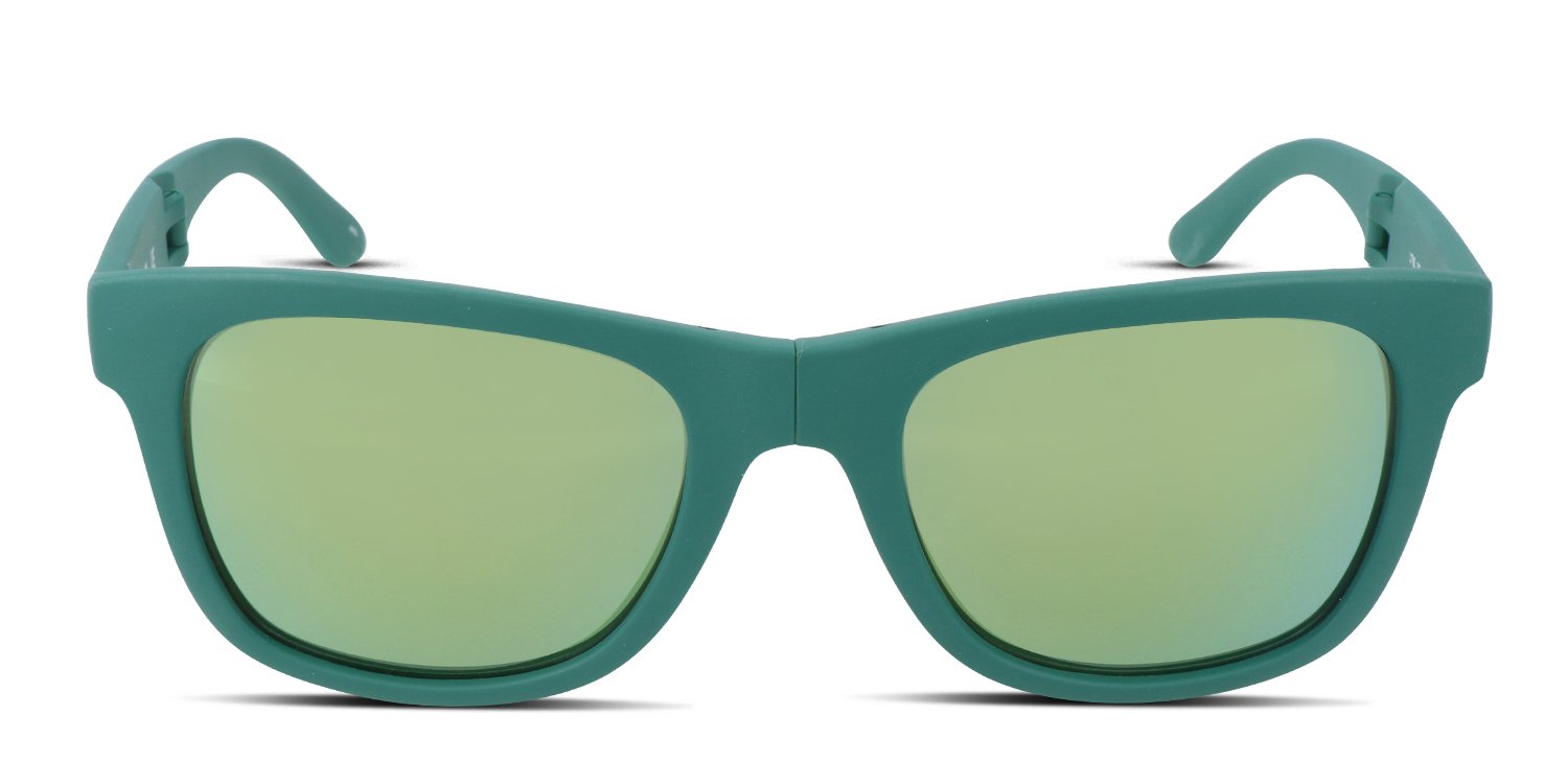 Lacoste L778S green frame with green flash lenses. Lenses provide