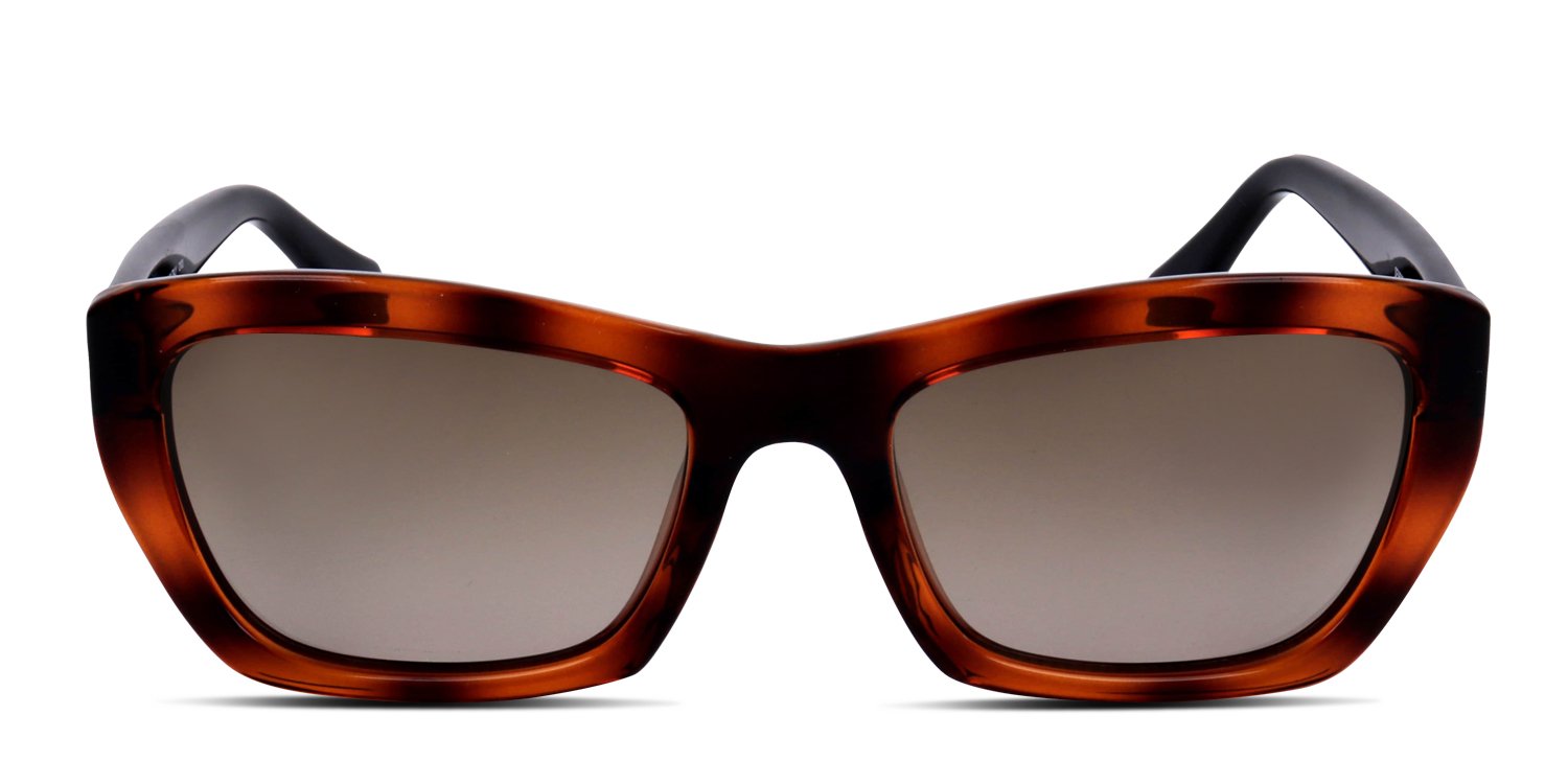Ferragamo SF958S tortoise frame with gradient brown lenses. Lenses
