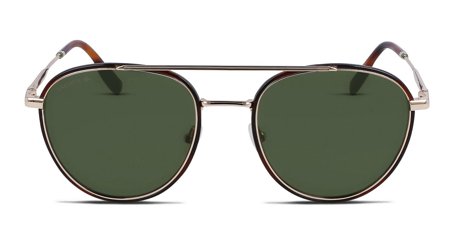 Lacoste L258S Tortoise, Gold Prescription Sunglasses - 50% Off Lenses