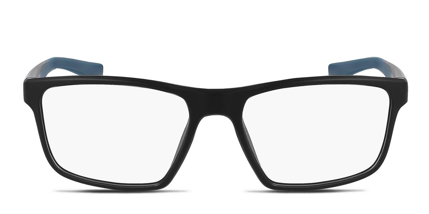Nike 7015 Matte Black Eyeglasses | Includes FREE Rx Lenses