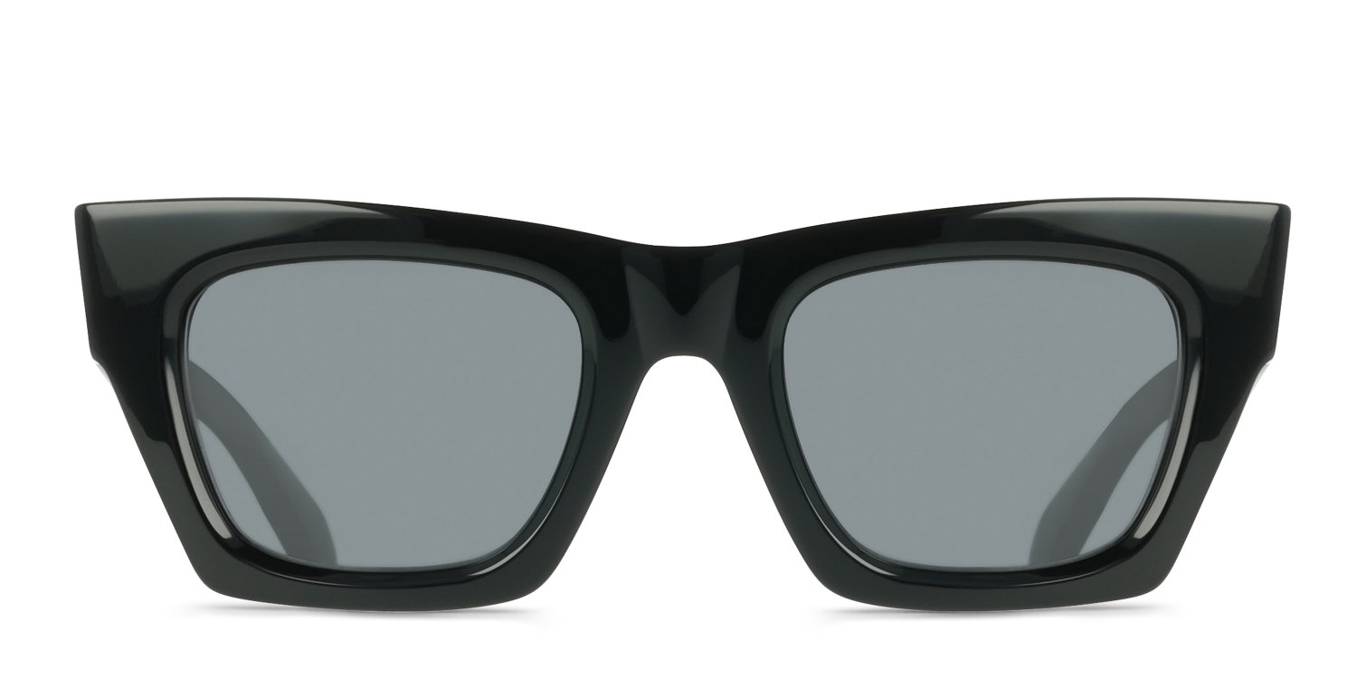FERRAGAMO PER REI 100ミリ Ferragamo SF2105S Shiny Black Prescription Sunglasses