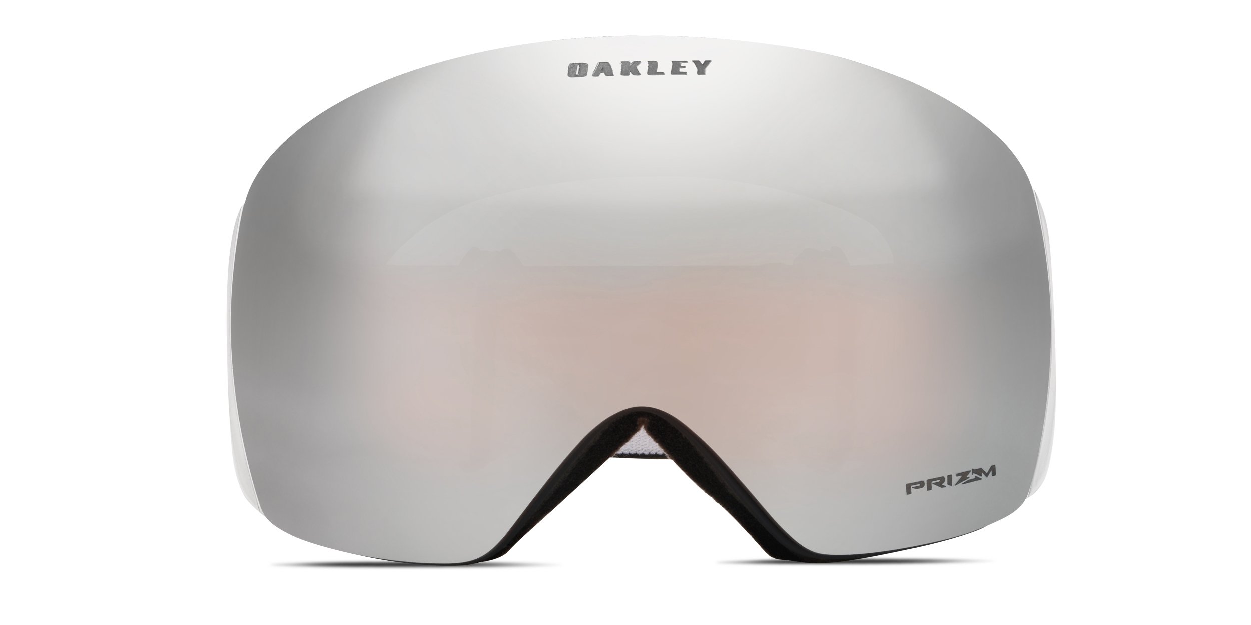 Oakley OO7050 Flight Deck L Prizm Snow Goggles w/Clip-in Silver, Black