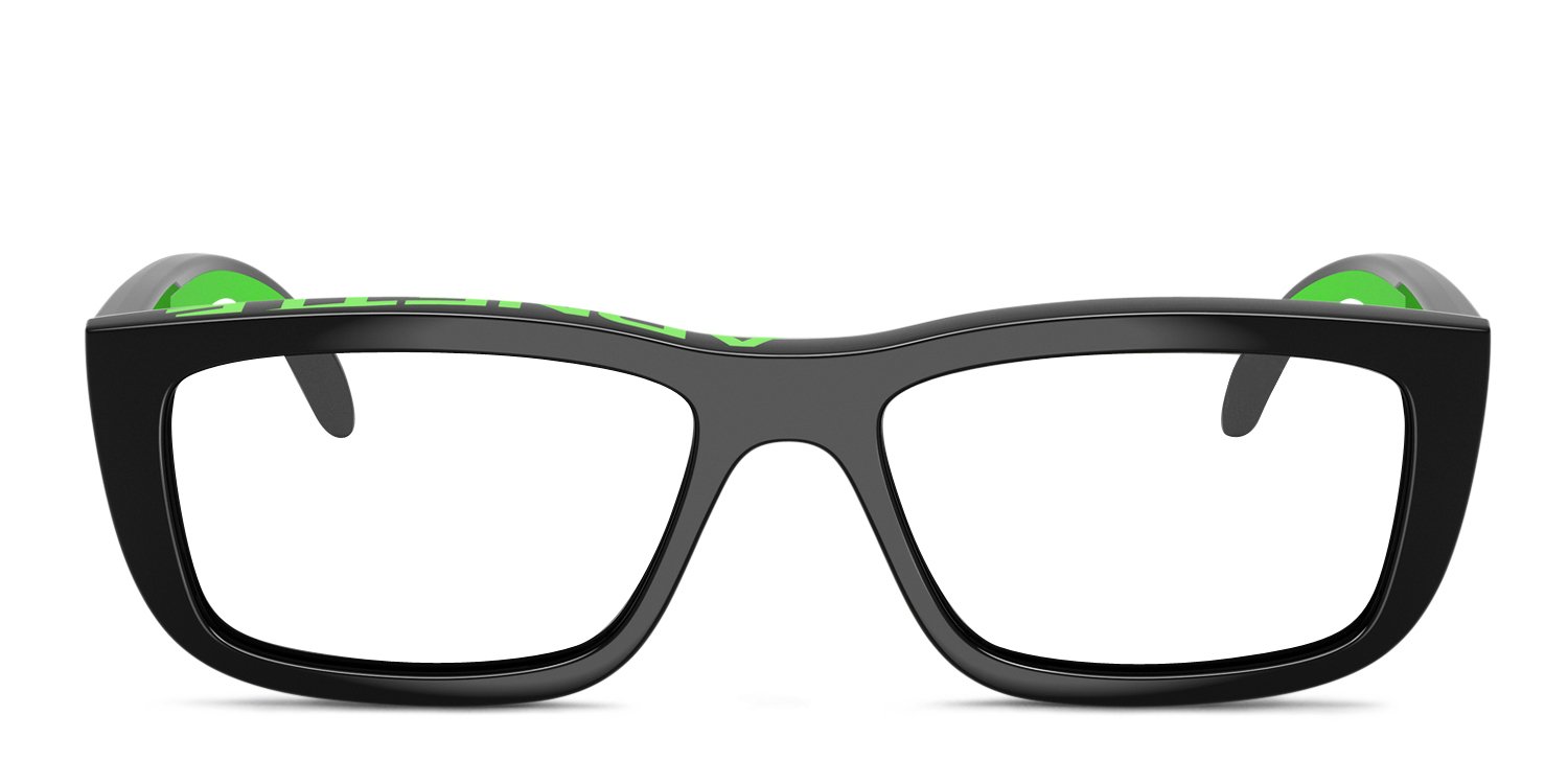 Arnette AN4356 Graf w/Clip-On Black, Green Prescription Eyeglasses