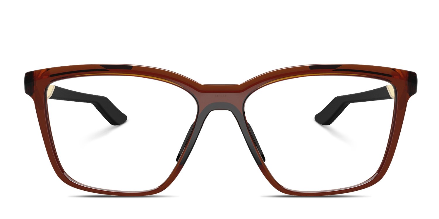 Oakley アシンメトリックサングラス クリア/ブラウン Oakley OX8191 Enigma Mass brown frame