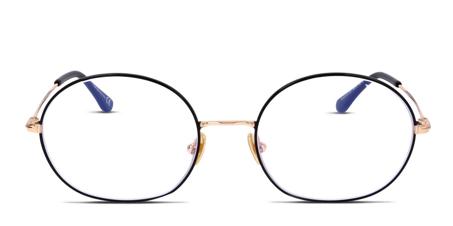 Tom Ford TF5701-B Black/Gold Eyeglasses | Includes FREE Rx Lenses