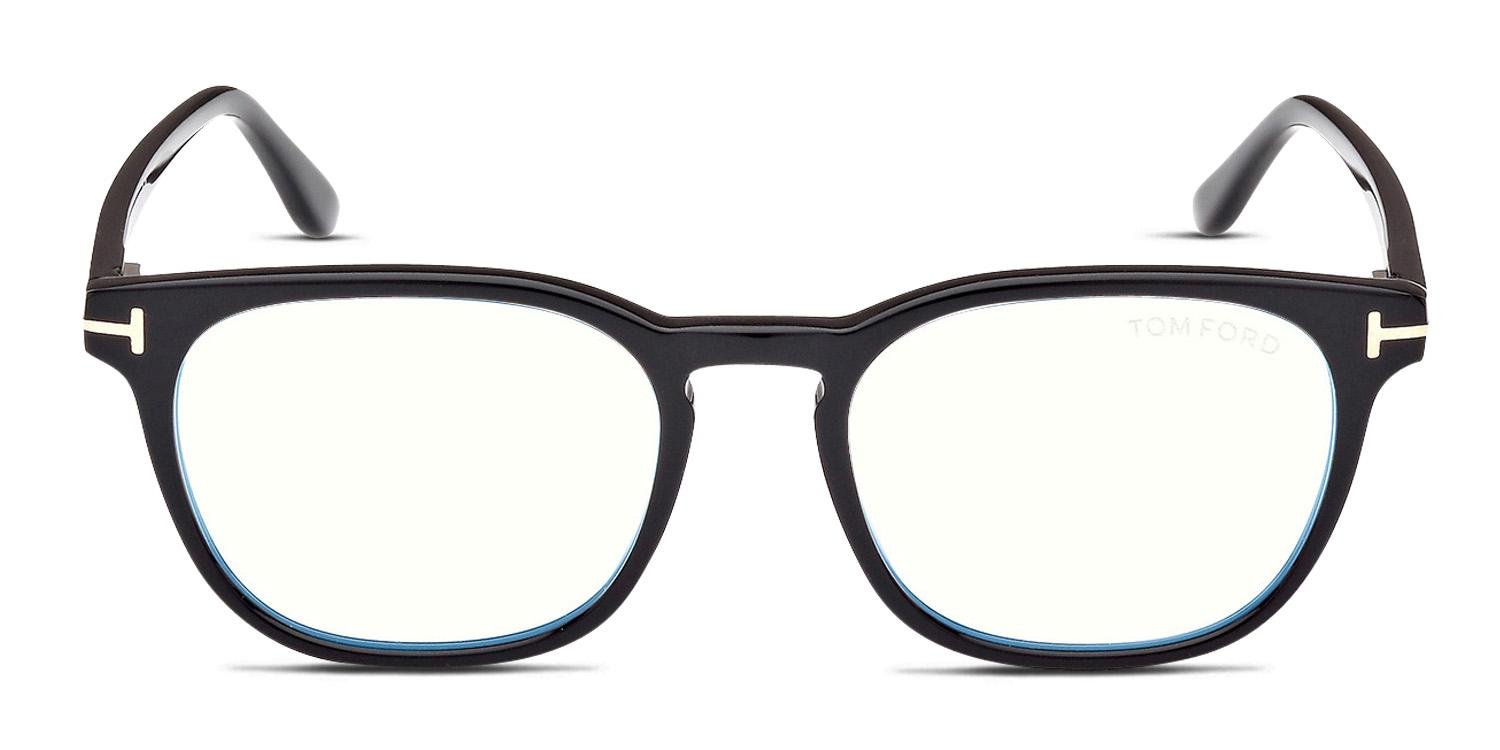 TOM FORD ブラックファッションメガネ Tom Ford TF5868-B Shiny Black Eyeglasses | Includes FREE Rx Lenses