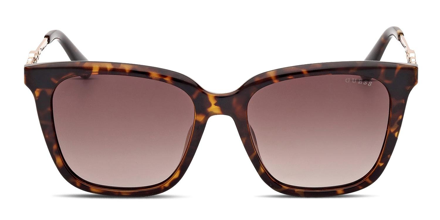 Guess GU5015 Tortoise Oval Sunglasses Frames Guess GF0366 52F Vented Oval Sunglasses Brown Tortoise  main image 2