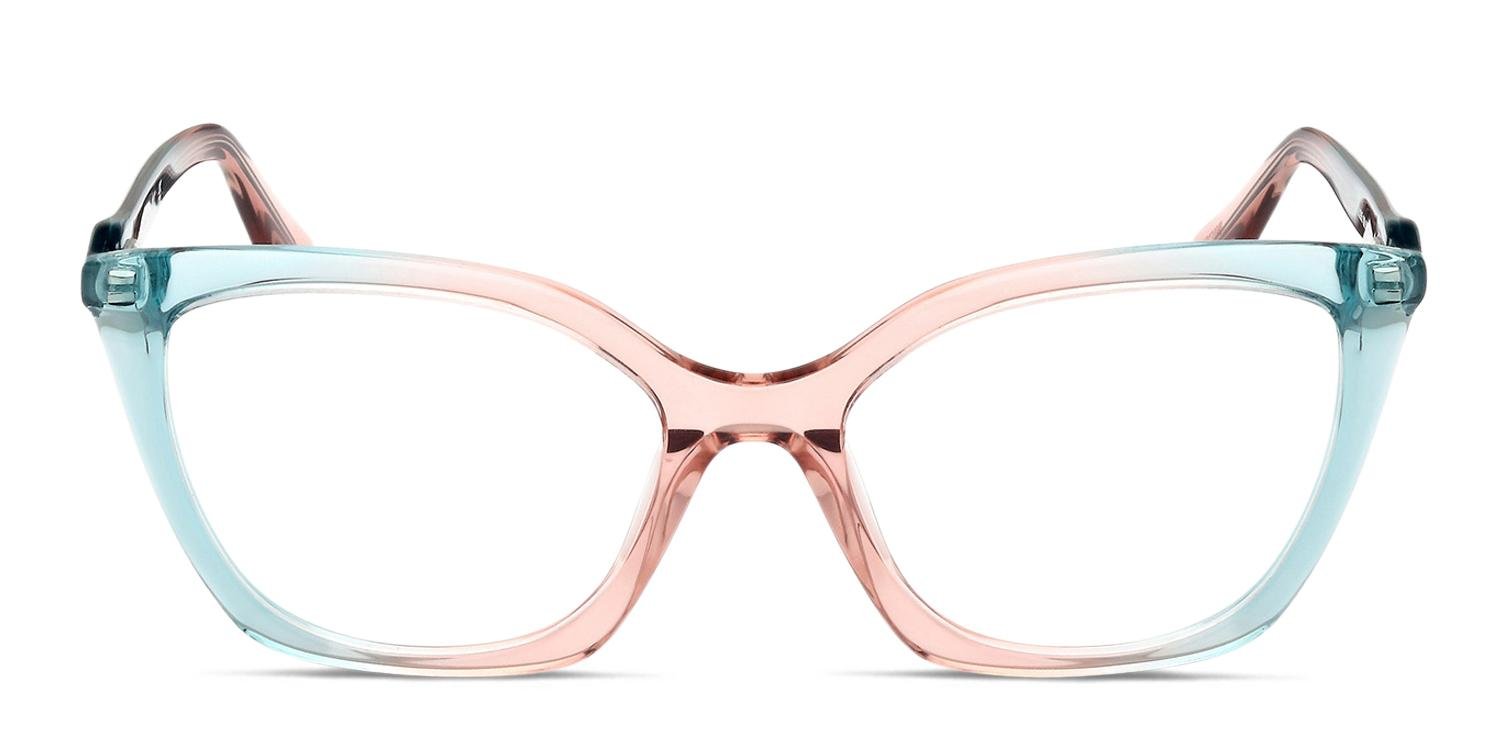 Guess GU2928 057 55mm Pink Oversize Cat Eye Women\'s  Eyeglasses Frames. Guess GU2957 074 Glitter Pink Eyeglasses | SmartBuyGlasses US main image 4