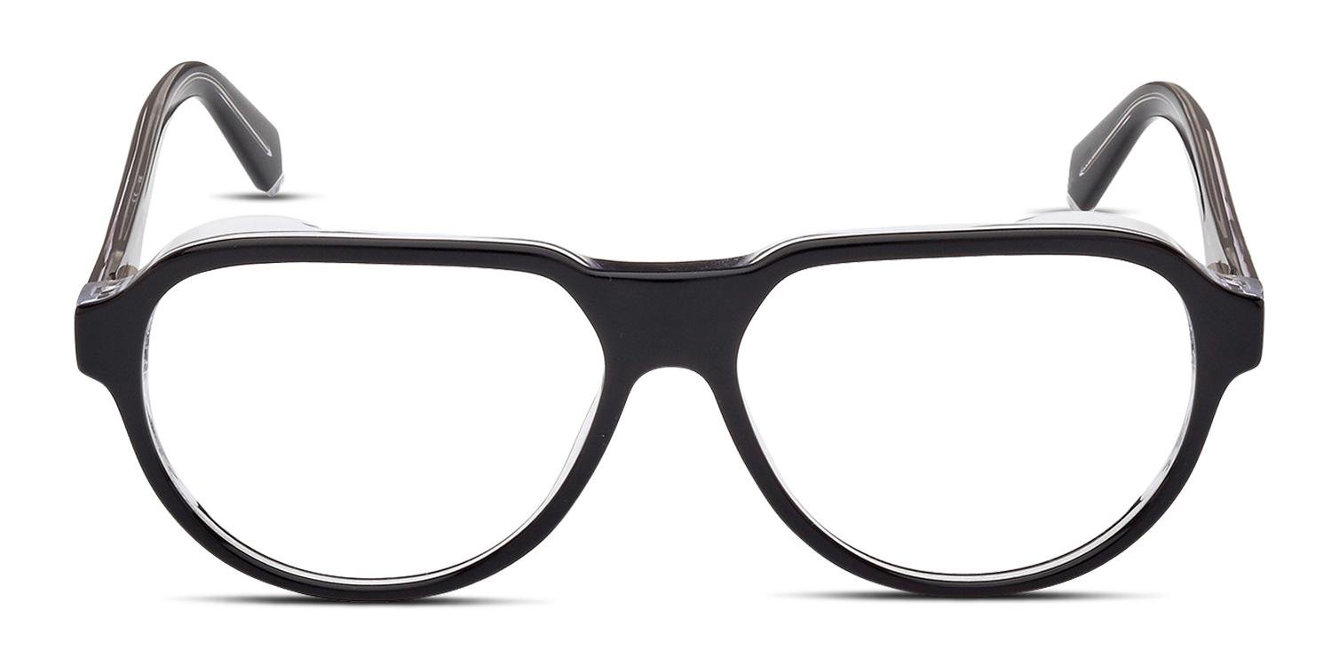 Guess GU50090 Black/Clear Eyeglasses | Includes FREE Rx Lenses