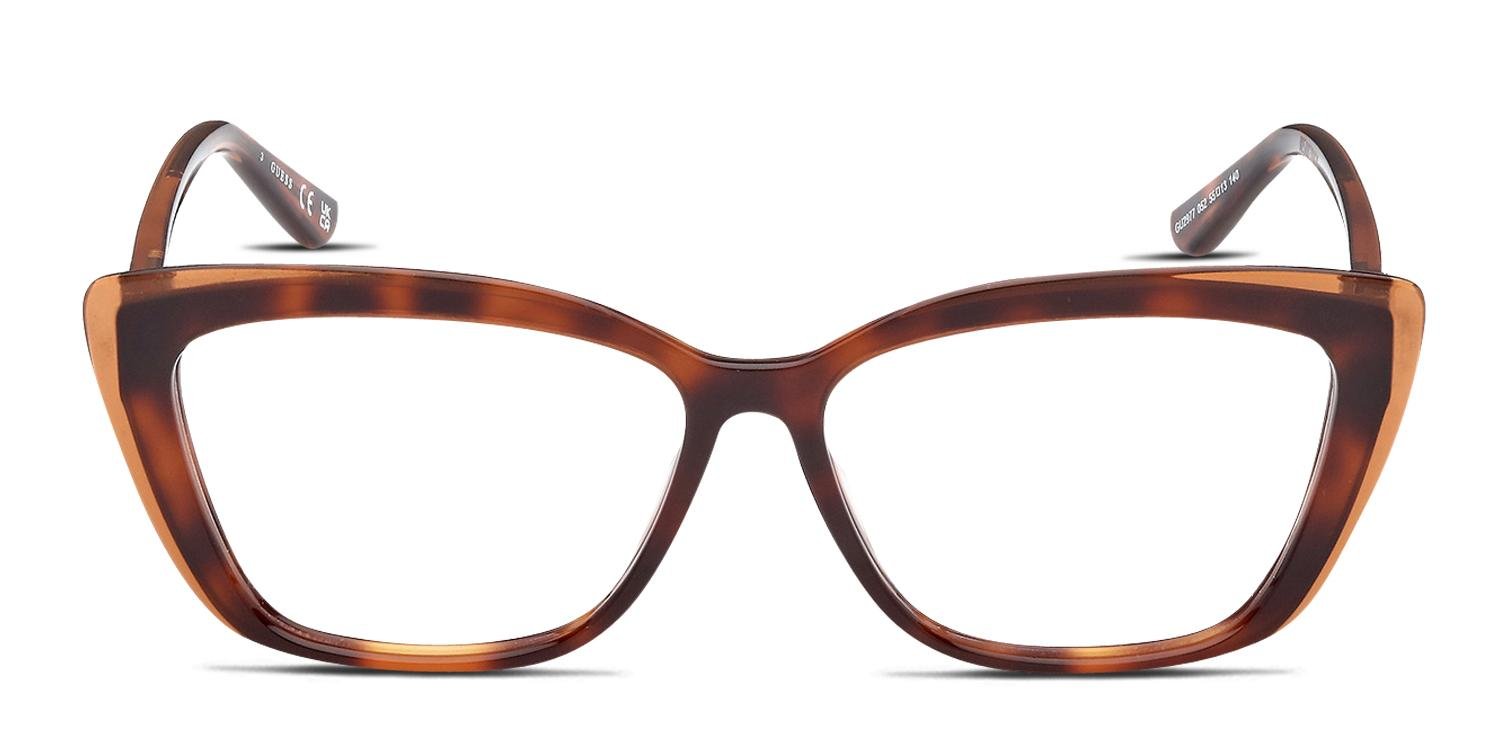 GUESS Wrap Sunglasses GO00077 Acetate Tortoise Shell Logo Brown Guess Rectangular Wrap Sunglasses Brown Tortoise Frame Brown  main image 3