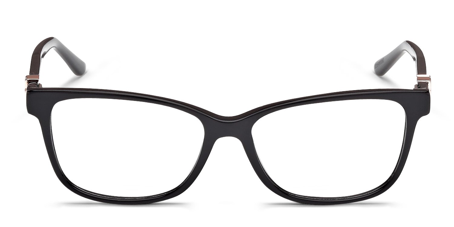 Guess GU50227 Shiny Black Prescription Eyeglasses