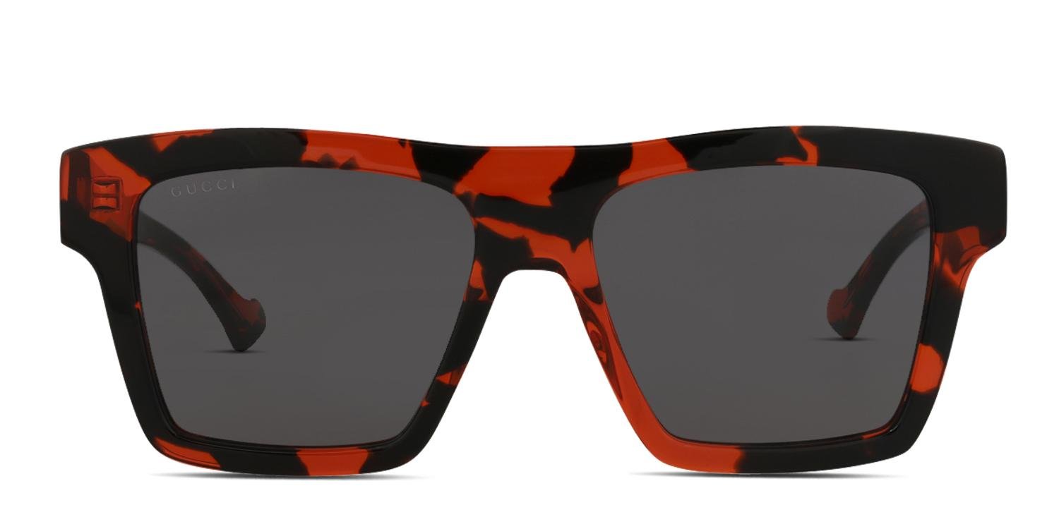 Gucci Gg0988S Oversized Square Sunglasses Havana Brown Tortoise Shell Frame Gucci GG0918S Brown, Tortoise, Gold Prescription Sunglasses main image 3