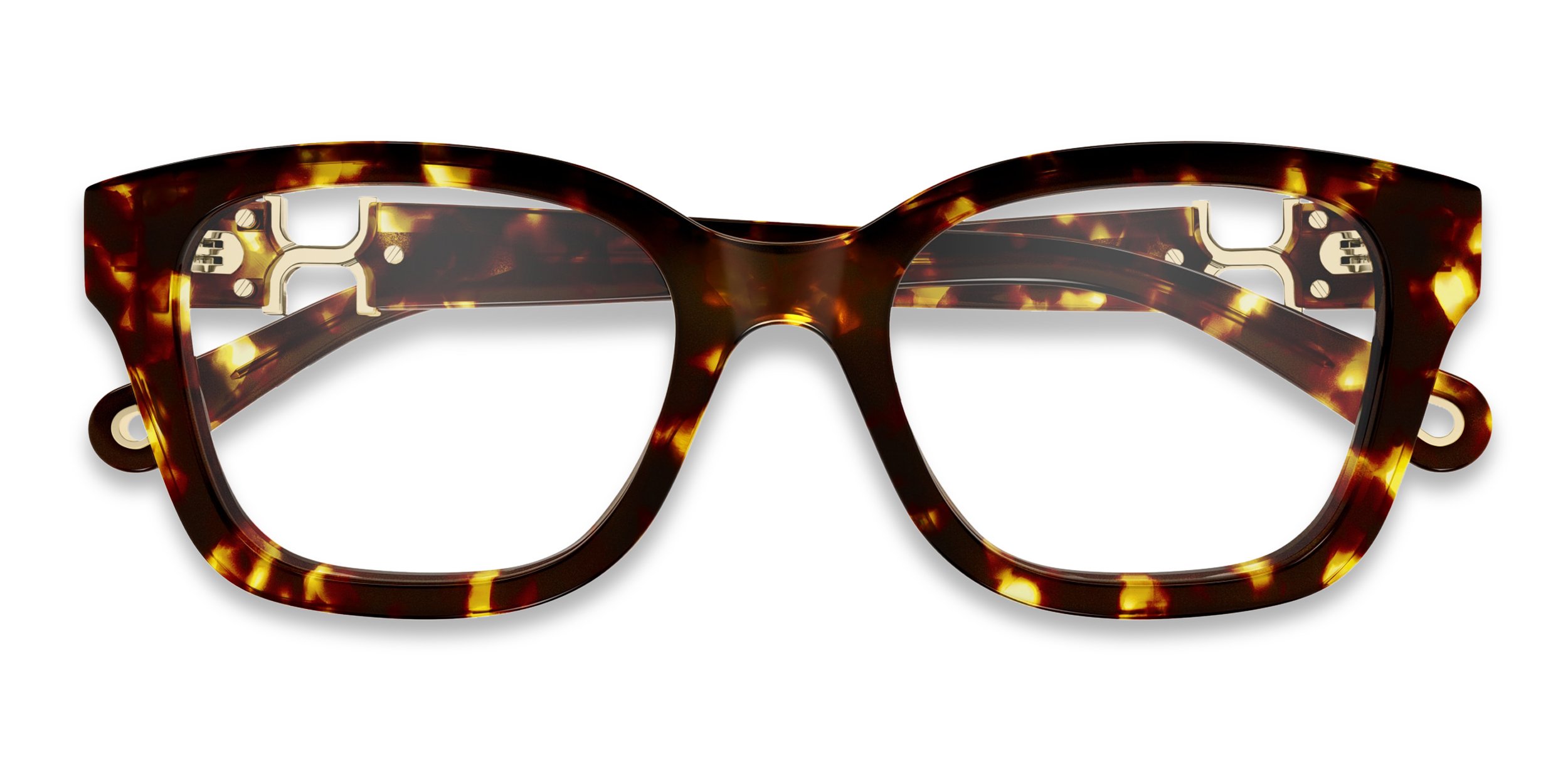 美品　Chloé ブラウン・トータス メガネ Chloe CH0305O Tortoise Prescription Eyeglasses