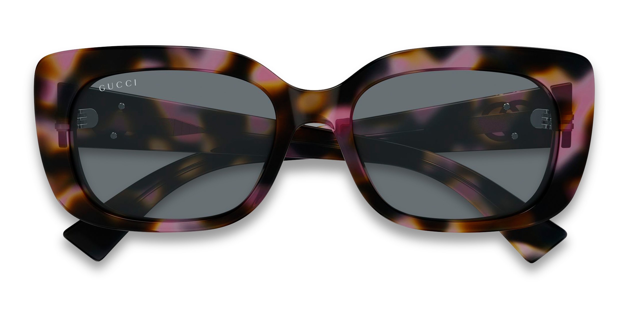 Gucci GG1979SK Tortoise, Purple Prescription Sunglasses