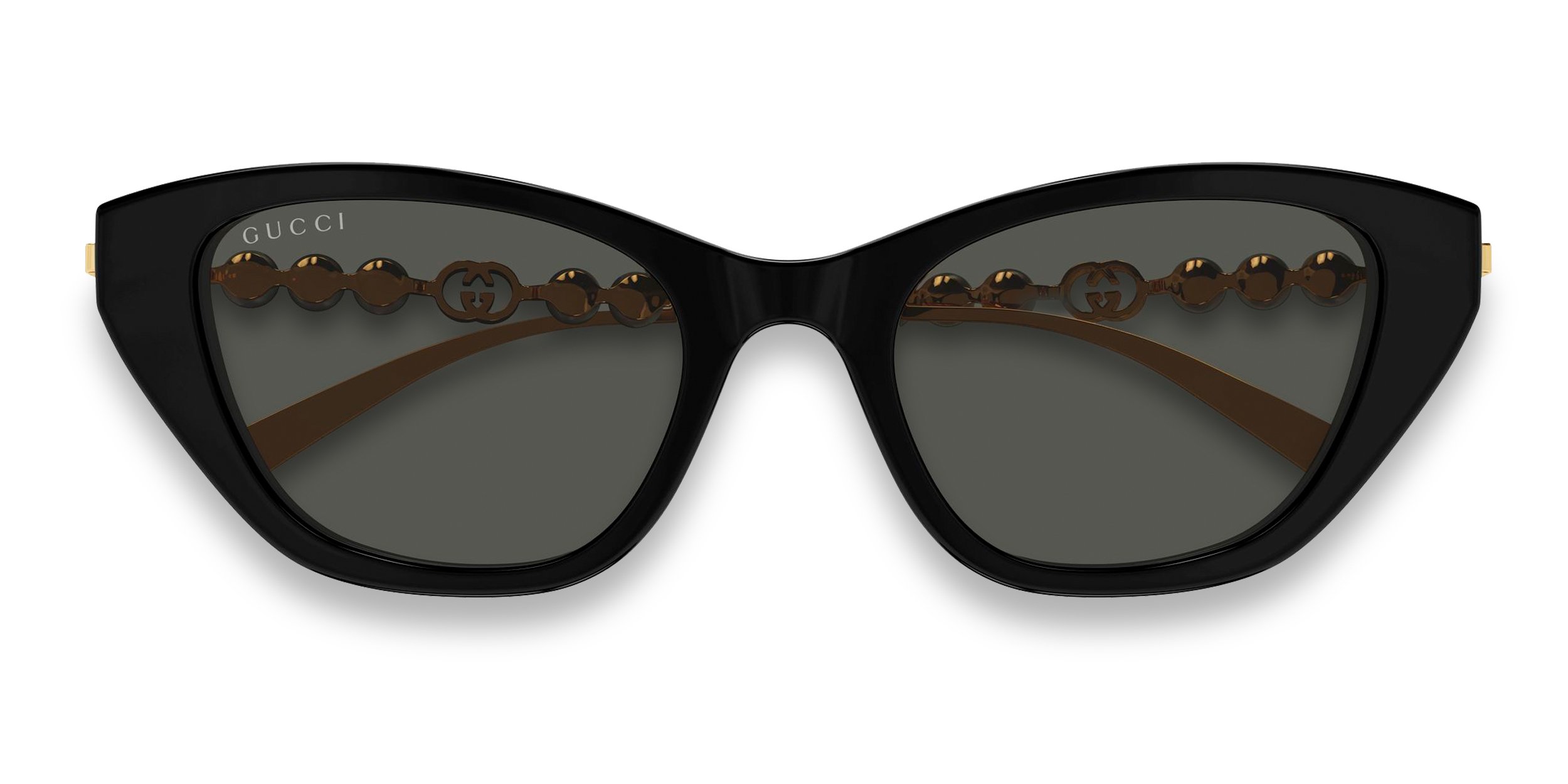 NWT Gucci GG1968S-002 Black Silver 50mm Sunglasses Gucci Sunglasses GG1968S 002 Silver/Black Women – Ottica Riccio main image 4