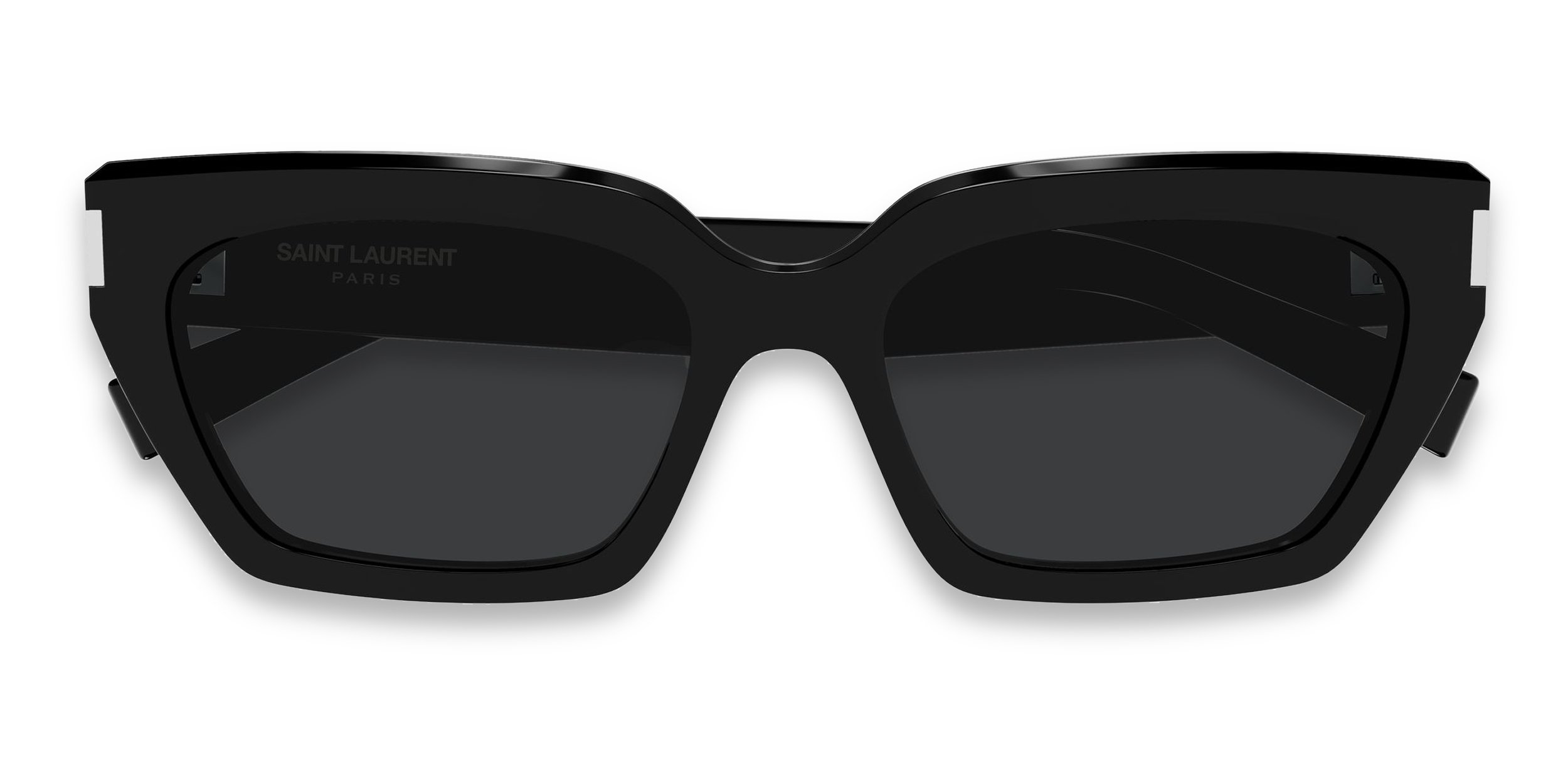 The Saint Laurent SL 826 PAGE is a sleek cat-eye sunglasses frame