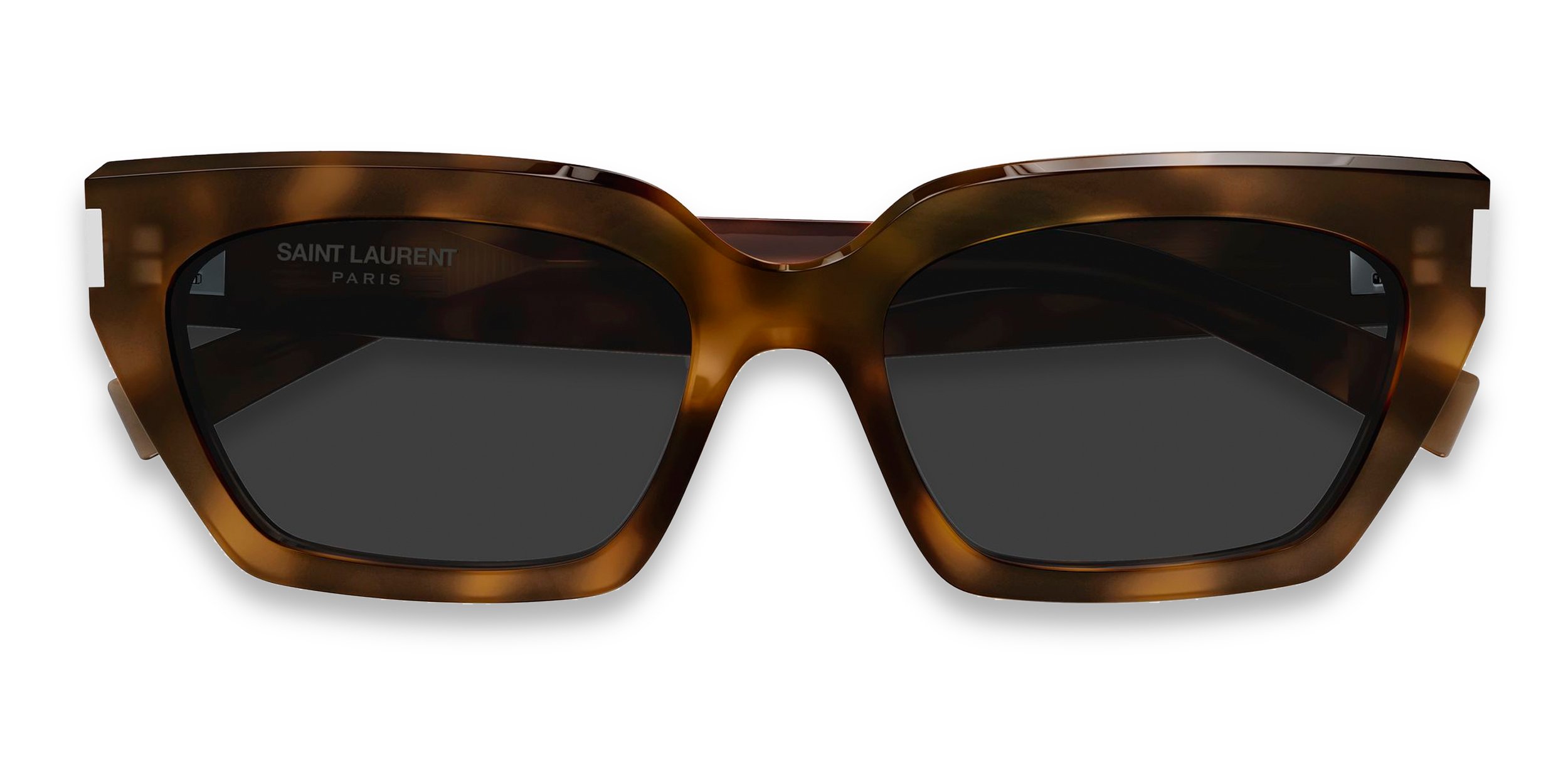The Saint Laurent SL 826 PAGE is a sleek cat-eye sunglasses frame